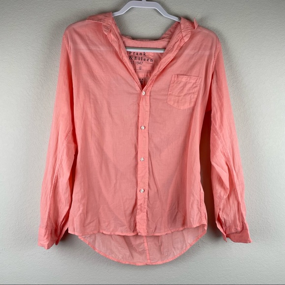Frank & Eileen Tops - Frank & Eileen Light Pink Barry Button Front Top